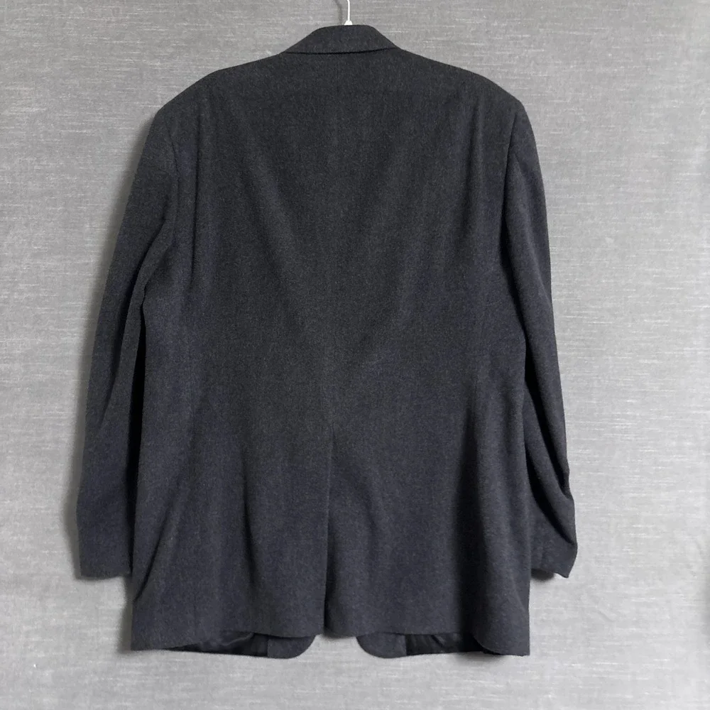 Lord Taylor Sport Coat 44L Gray‎ Cashmere Blazer Jacket Classic USA Union 46L